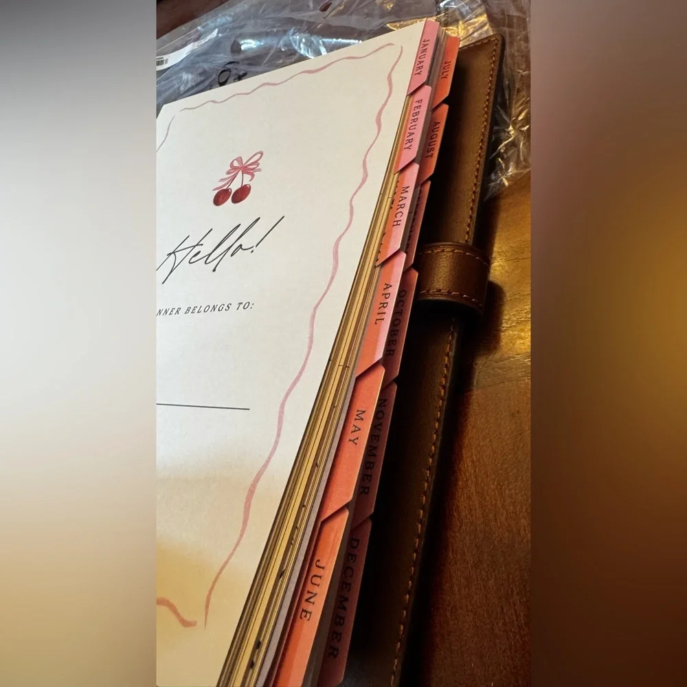 Coach Brown Signature Canvas Organizer planner plus extras. - Picture 7 of 8